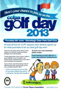 Golf Day 2013 Poster red